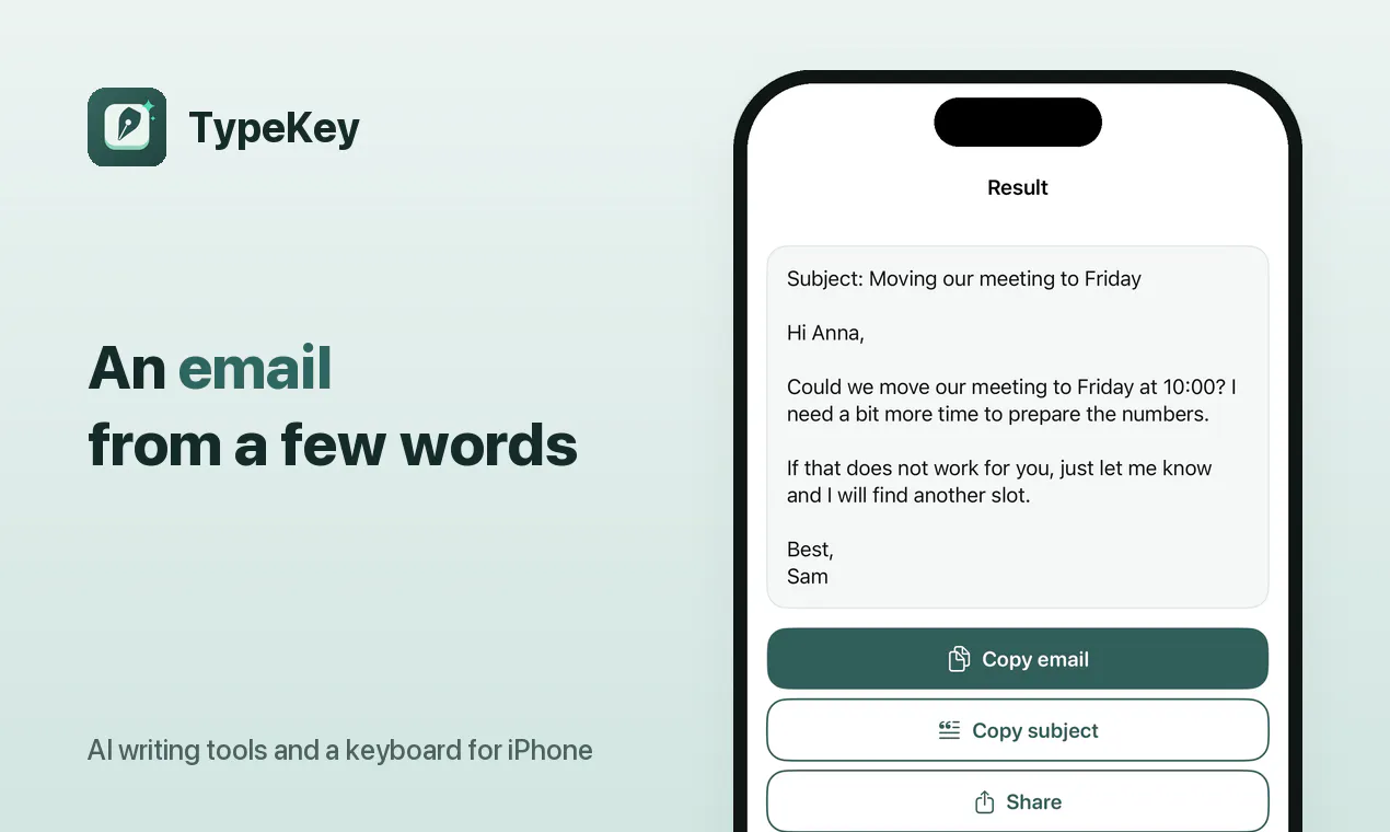 TypeKey gallery image