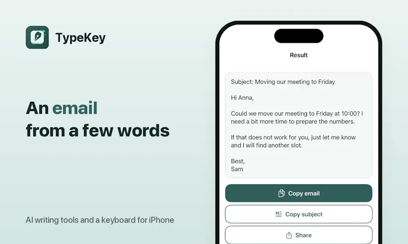 TypeKey screenshot 3