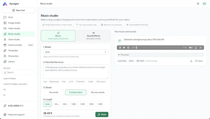 Aysogen screenshot 2