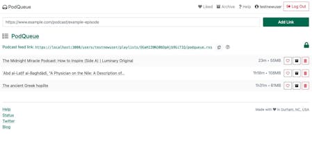PodQueue gallery image