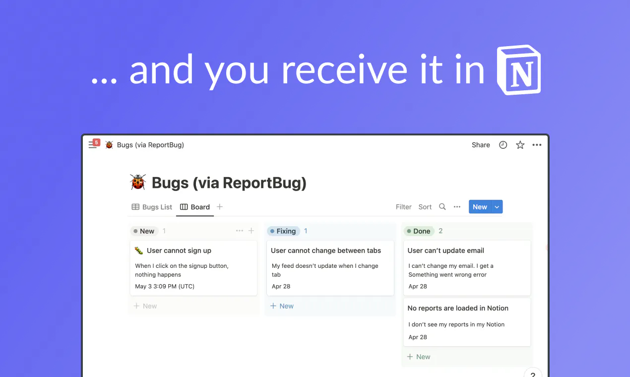 ReportBug gallery image