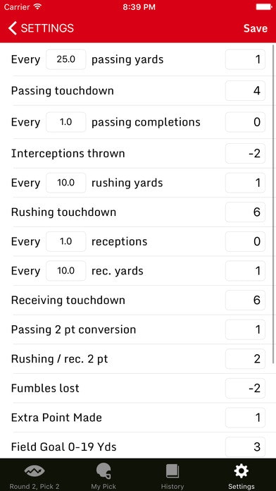 Fantasy Football DraftMetrics gallery image