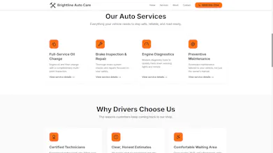 Mechanic Workshop Website Template gallery image