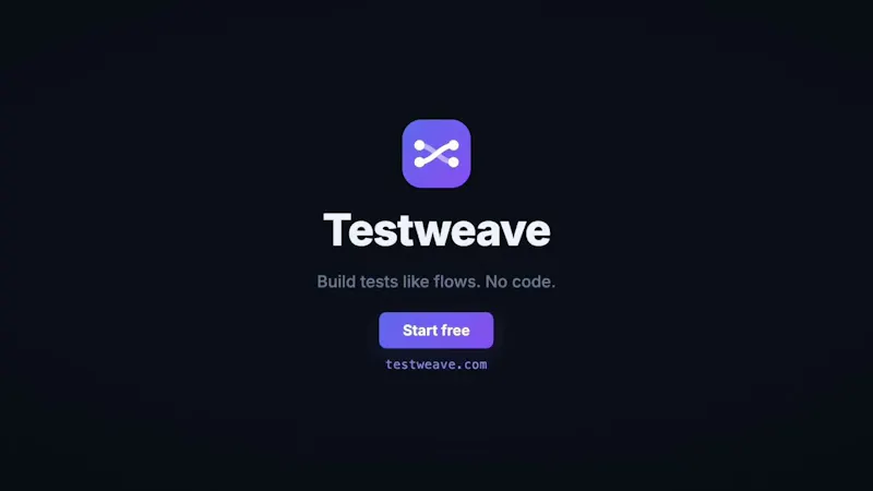 Testweave screenshot 1 (video preview)