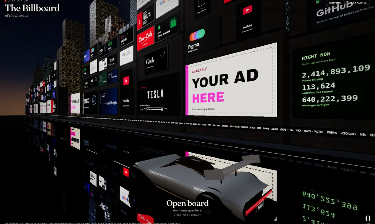 Billboard of the Internet gallery image