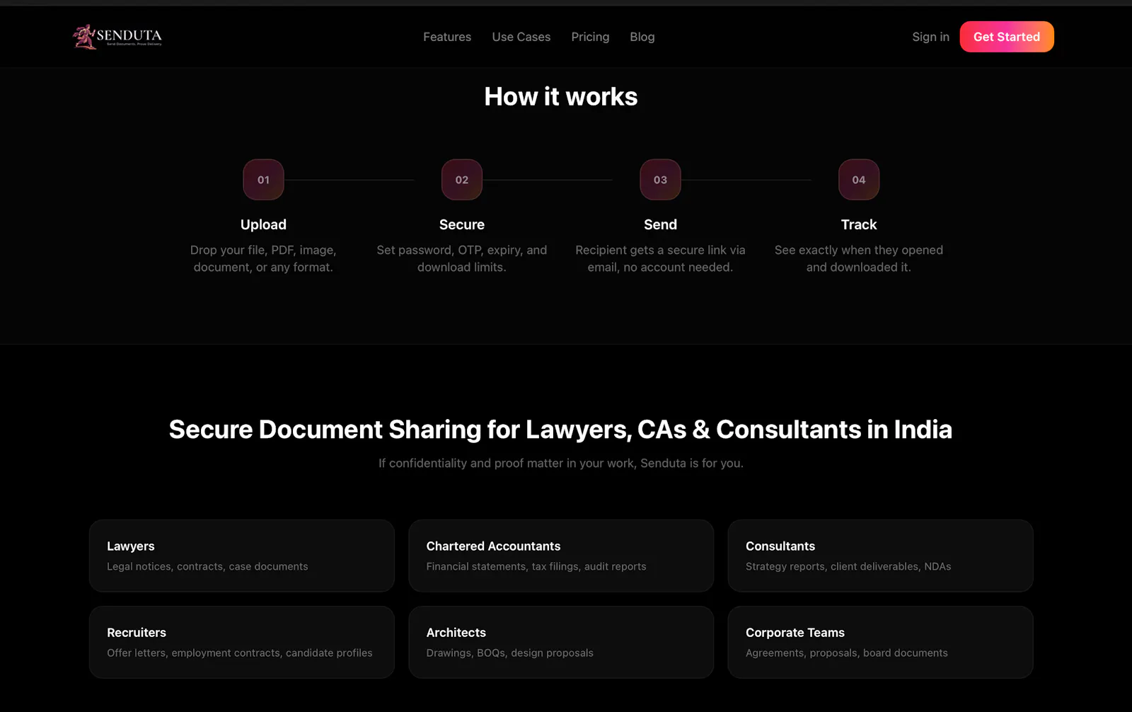 Senduta screenshot 1