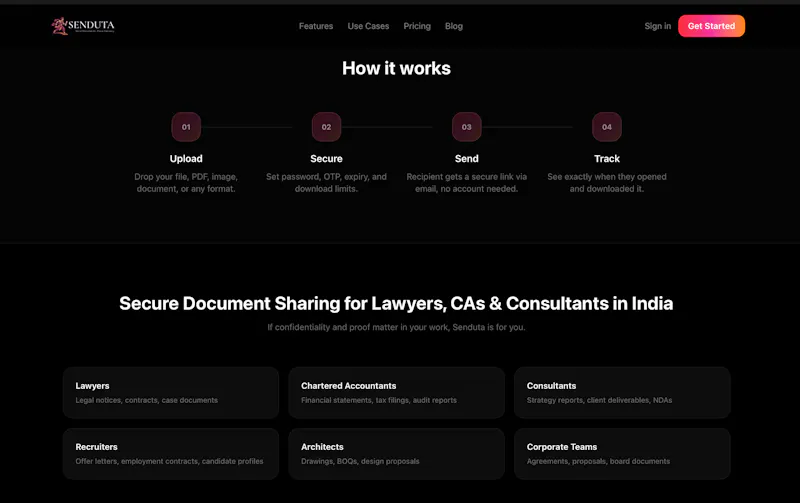 Senduta screenshot 1