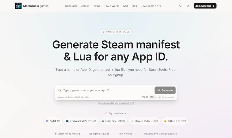SteamTools.games screenshot 1