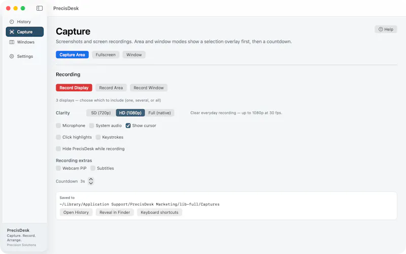 PrecisDesk screenshot 2