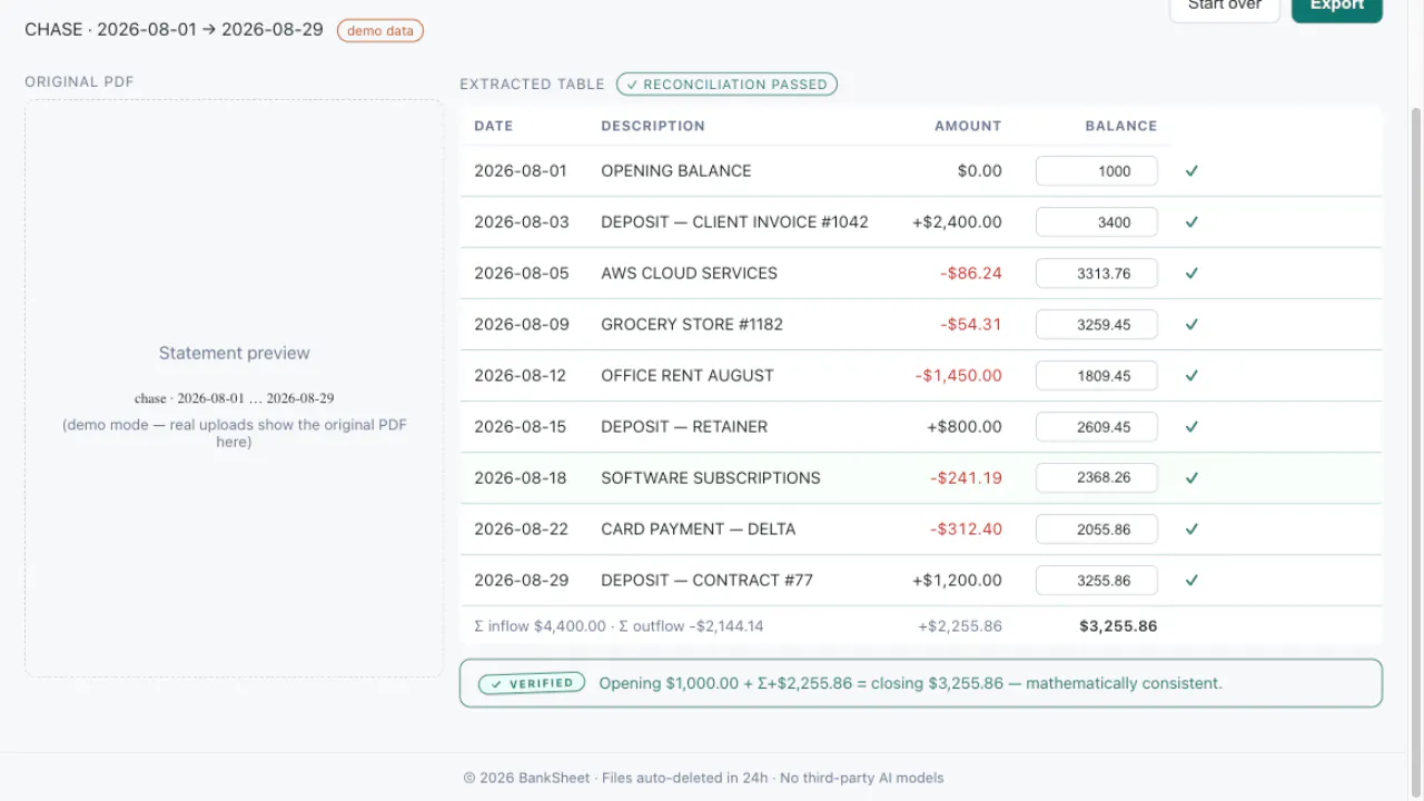 BankSheet gallery image