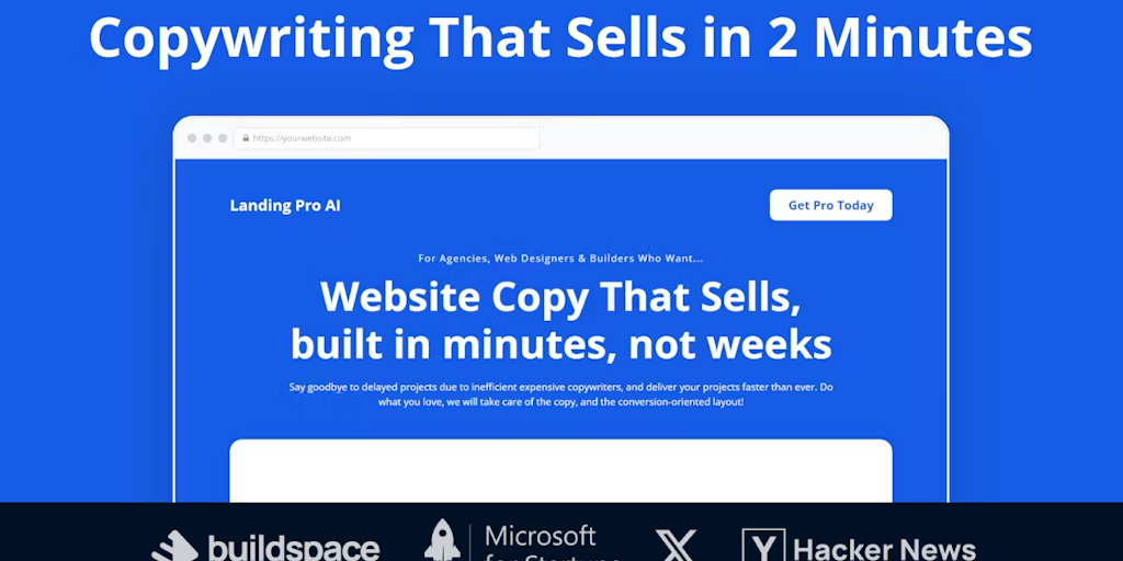 LandingPro AI (Buildspace S5)