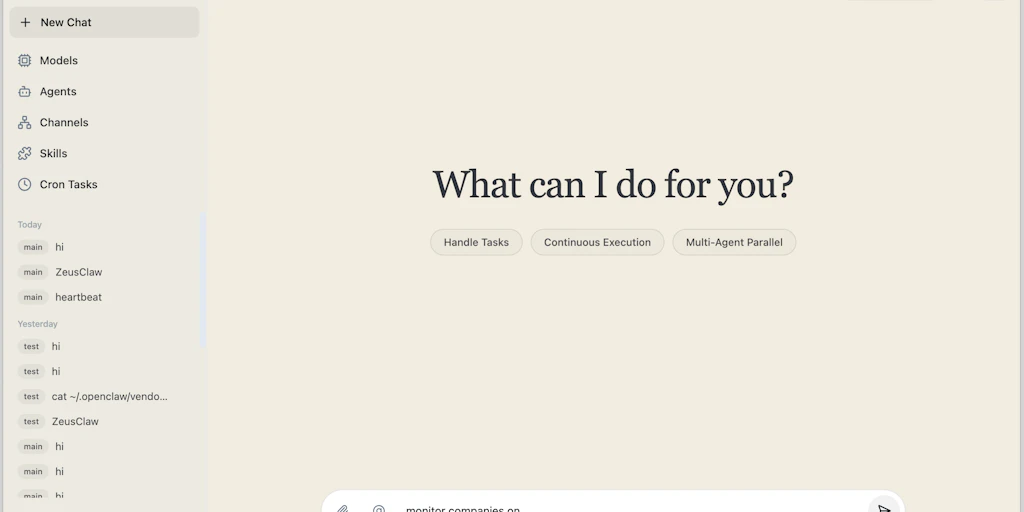 Zeus: Highly autonomous agent for finishing complex, long tasks | Product Hunt