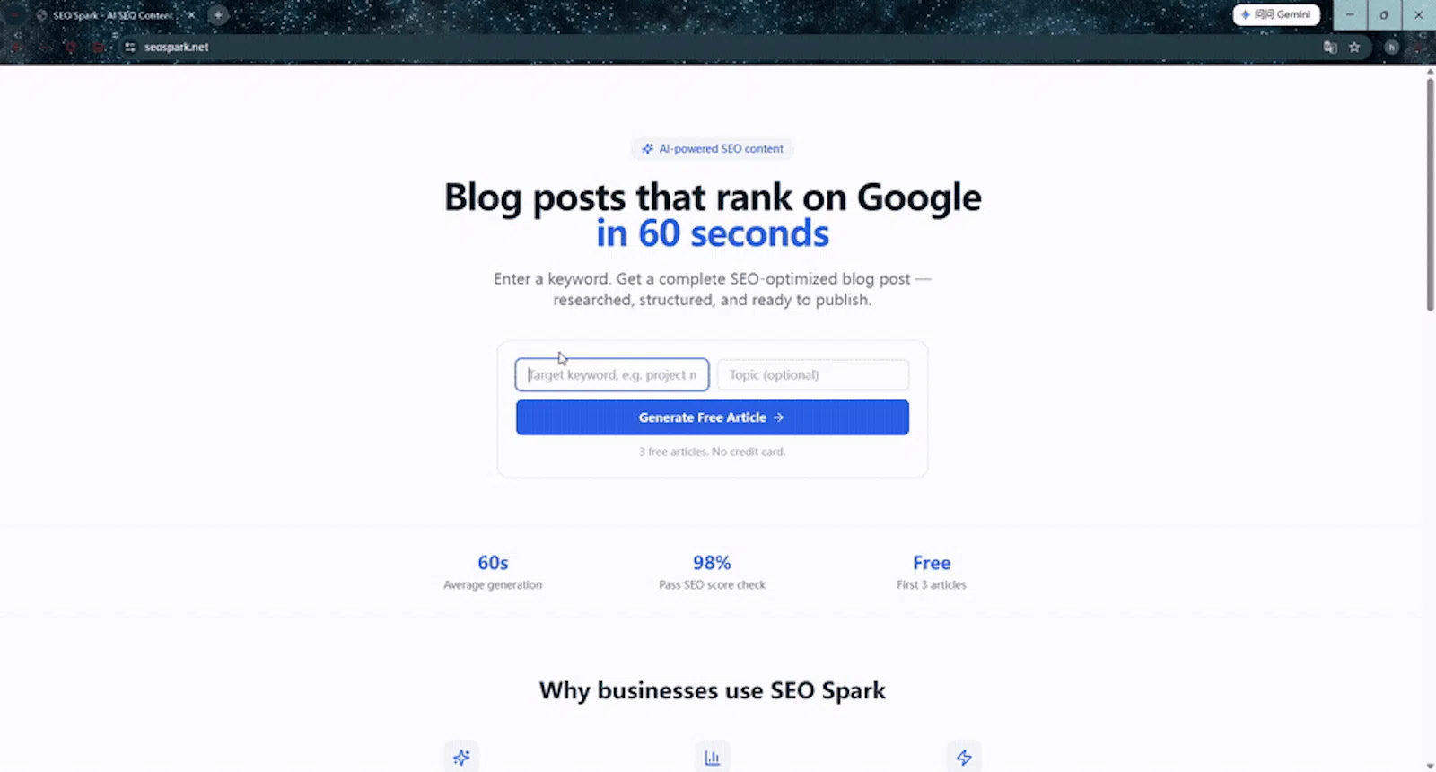 SEO Spark screenshot 1