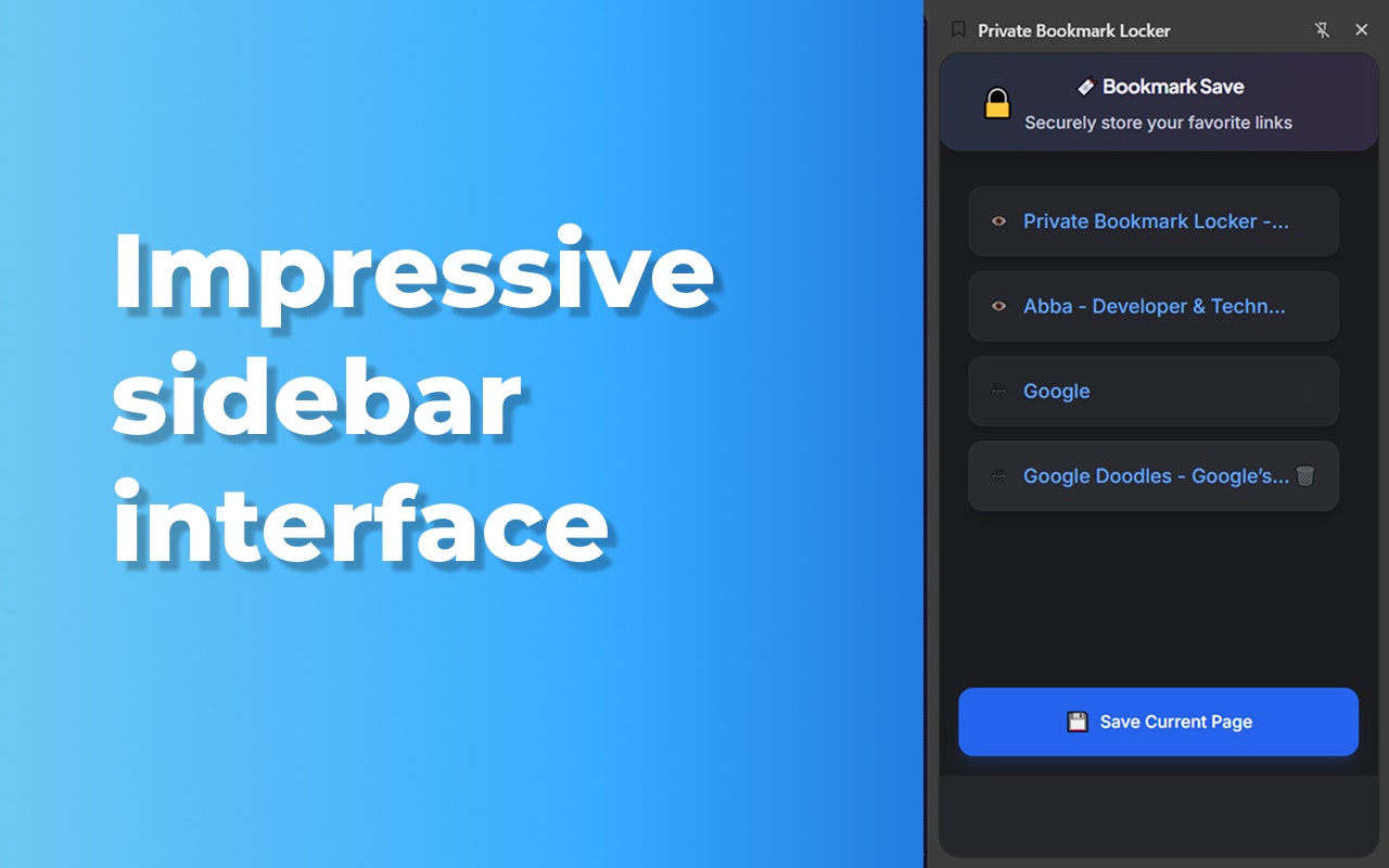 Private bookmark locker [BETA] gallery image
