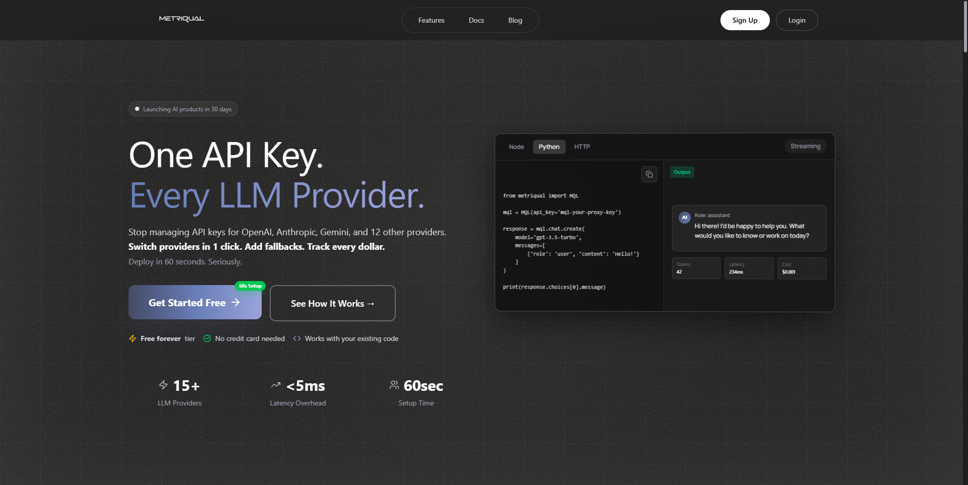 Metriqual - Main product screenshot demonstrating key features and user interface