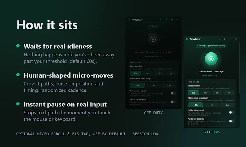 AwaySitter screenshot 2