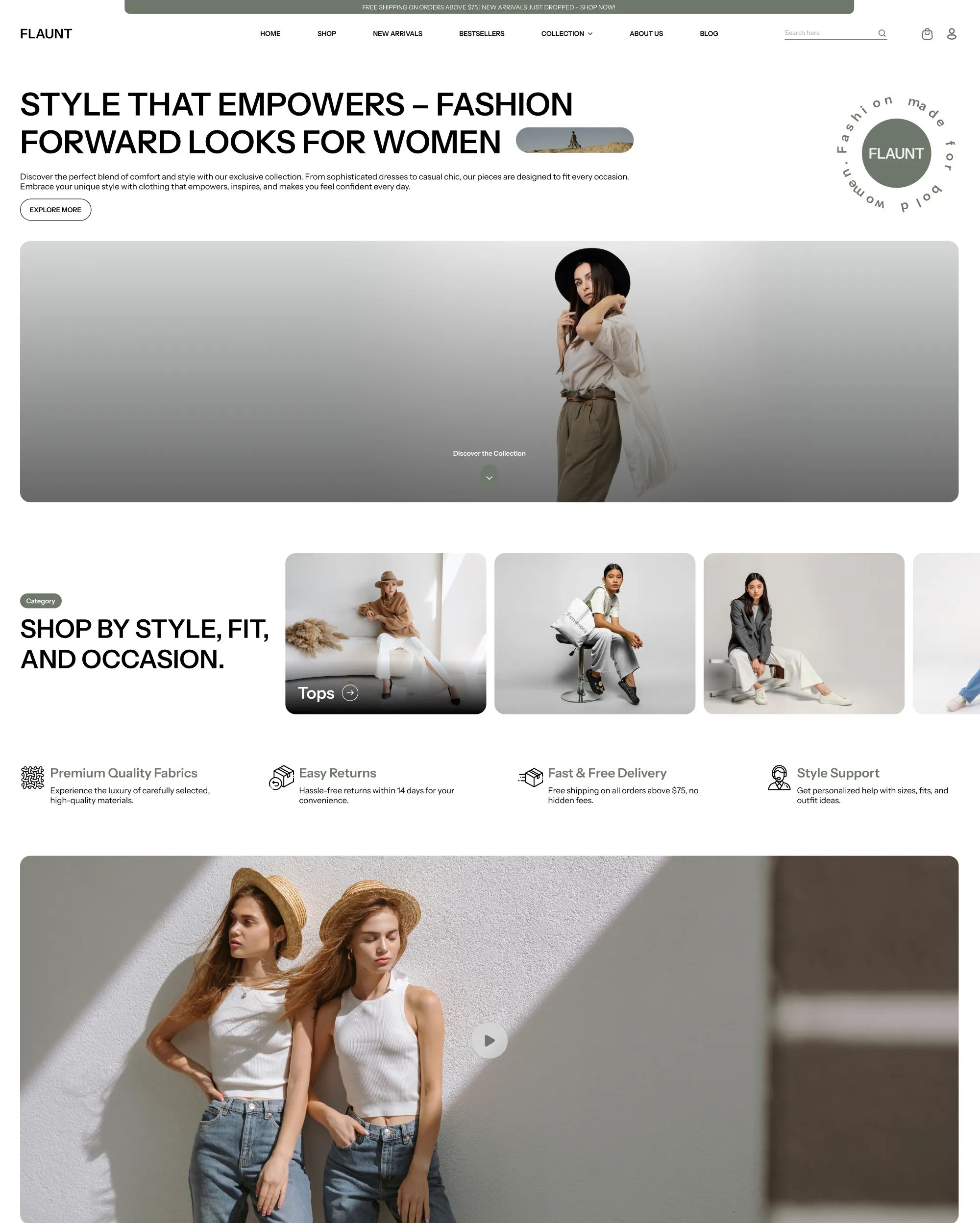 Flaunt Clothing Shopify Theme gallery image