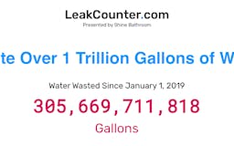 Leak Counter - Track our Water Waste media 3