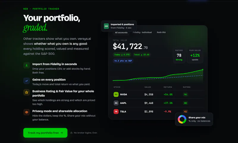 versys.ai —stocks research super app screenshot 3