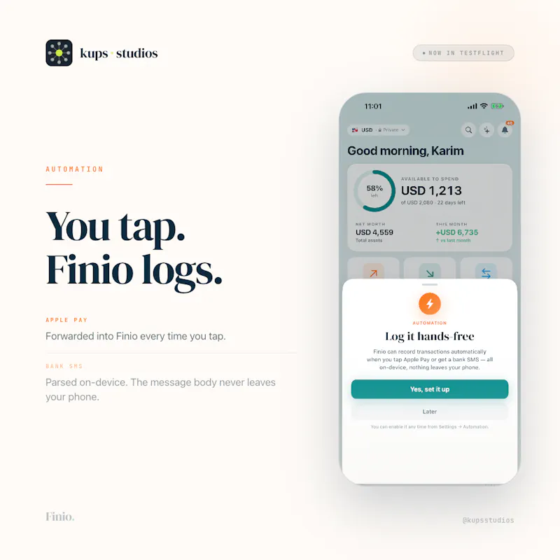Finio: Personal Finance screenshot 3