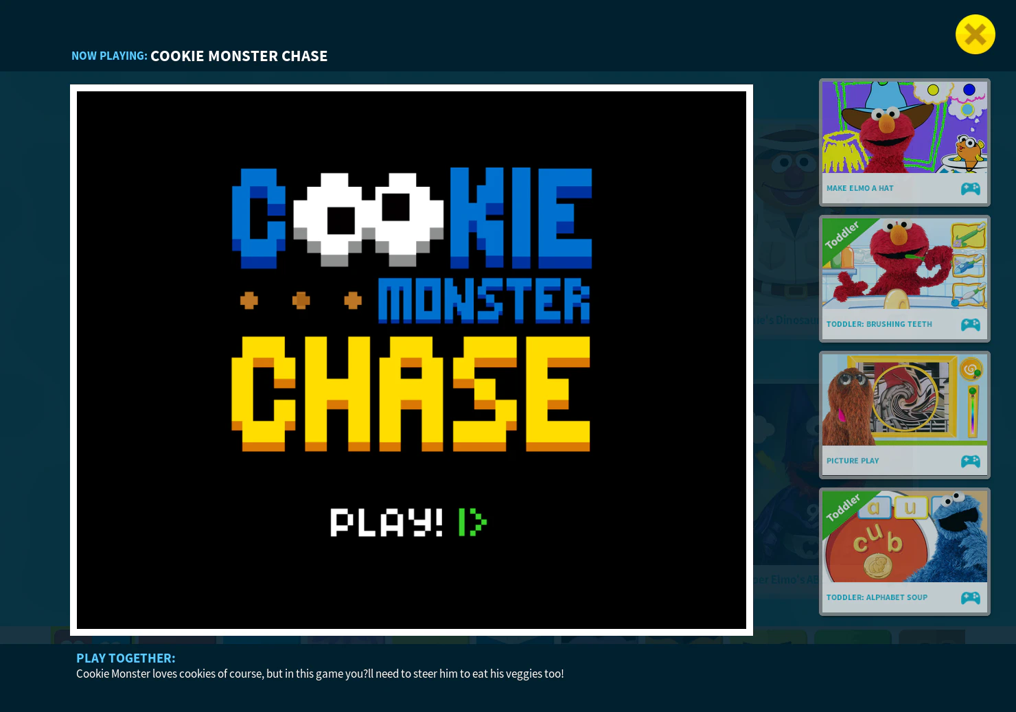 Cookie Monster Chase