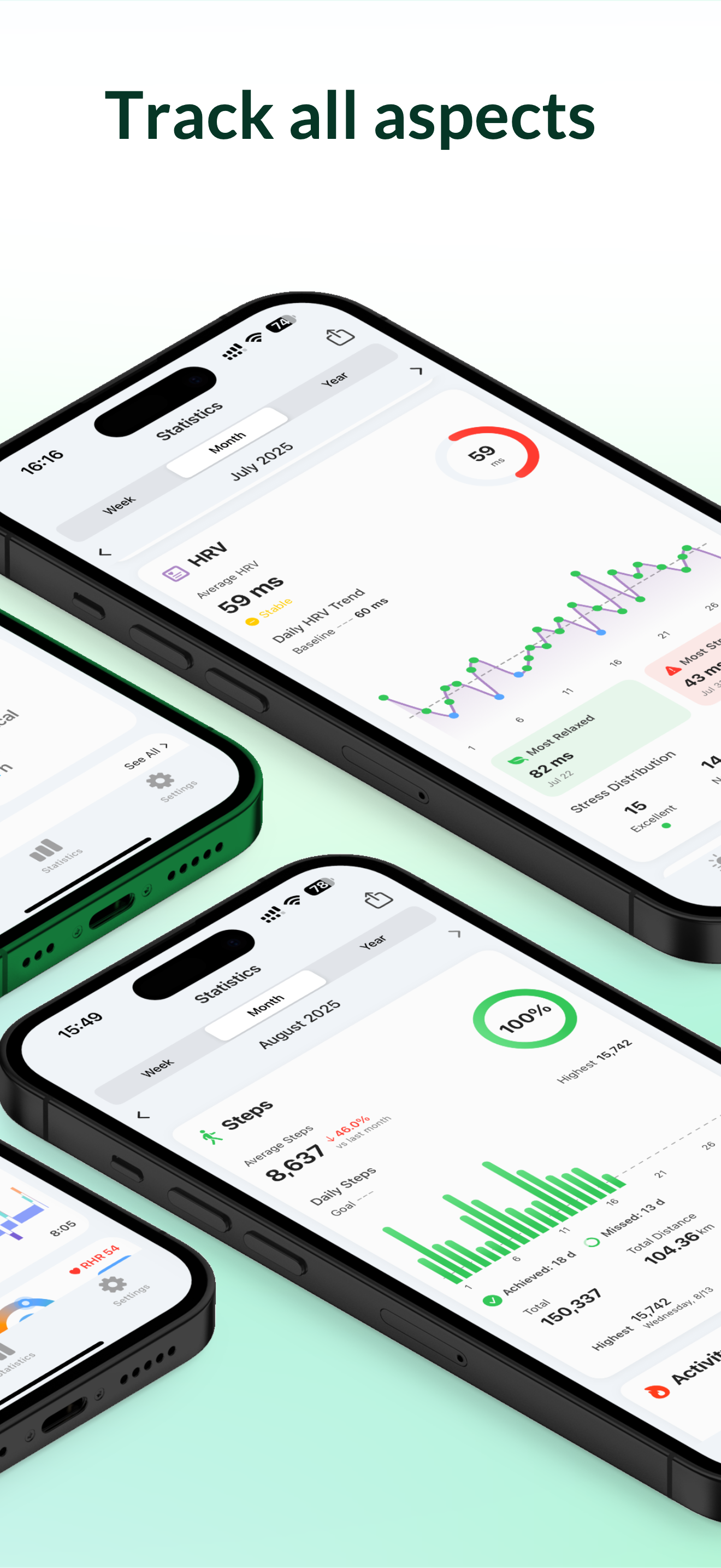 Keevo - Kuratierter Schlaf, HRV, Fitness, Todos - alle in einem täglichen Tracker Medien 2