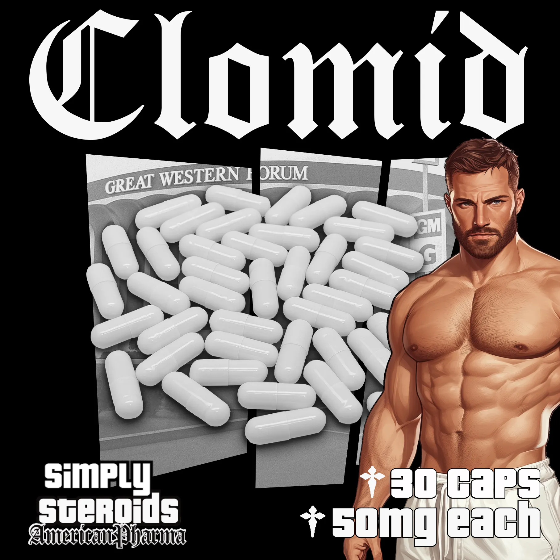 Clomid 50mg x 30 Capsules gallery image