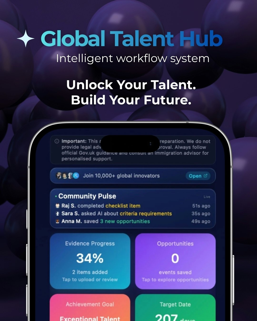 Global Talent Hub - Main product screenshot demonstrating key features and user interface