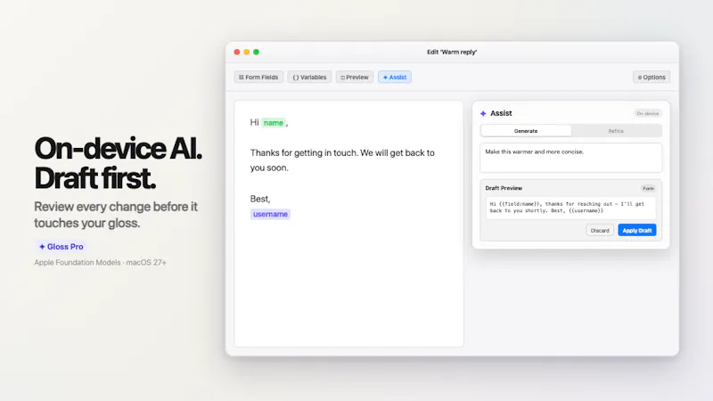 Gloss screenshot 5
