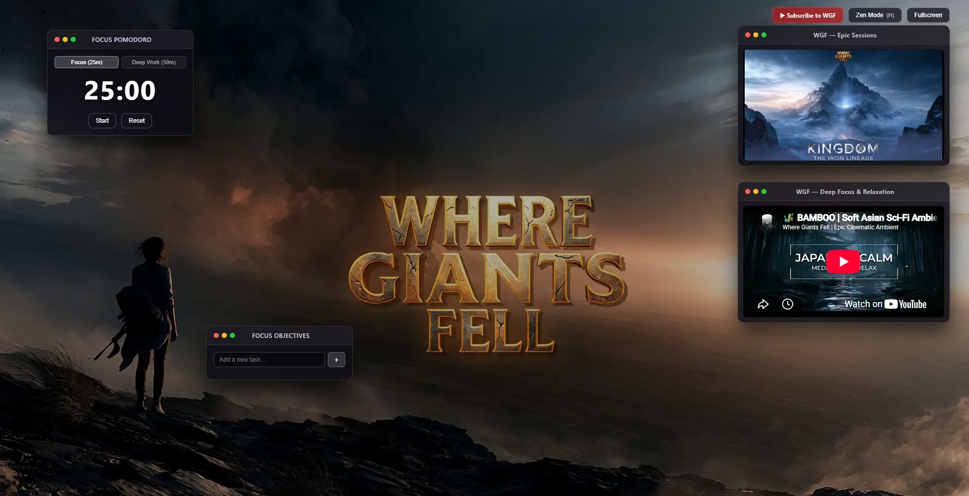 Where Giants Fell — Focus Station product banner