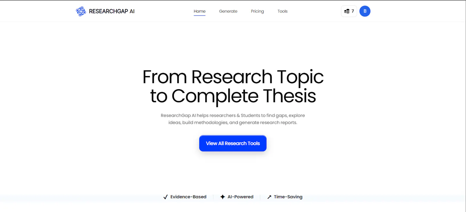 ResearchGap AI screenshot 2