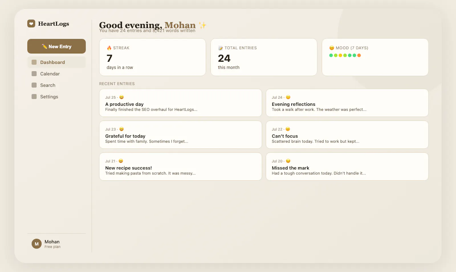 HeartLogs screenshot 2