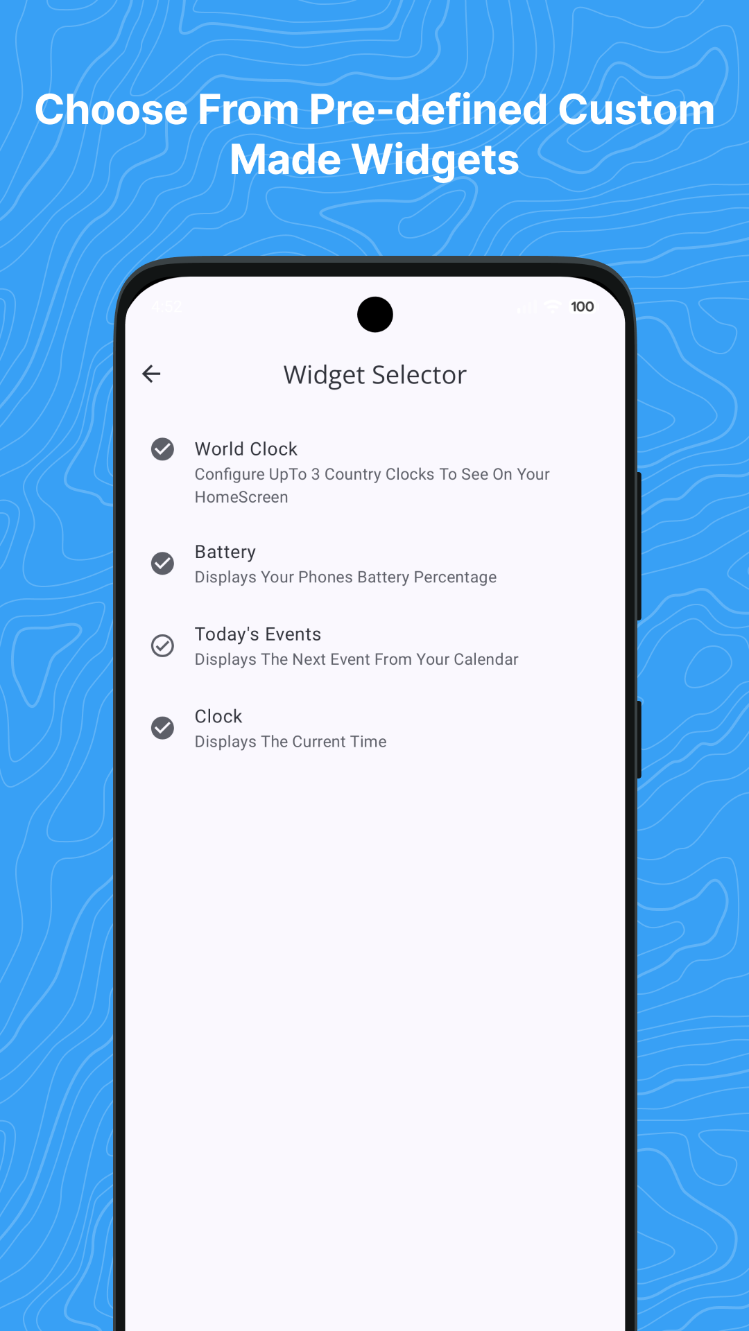 WidgetDeck - Screenshot 4 showing product features and functionality
