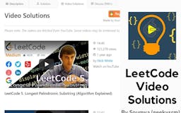 LeetCode Video Solutions media 2