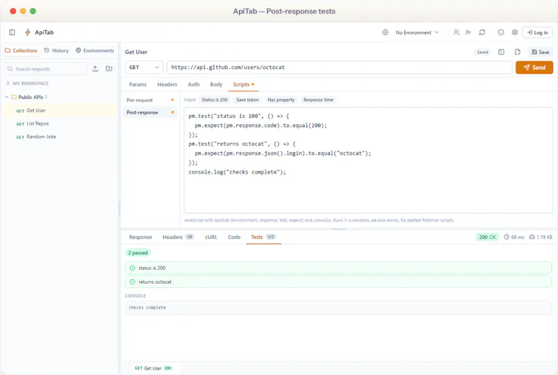 ApiTab — Desktop & Browser API Client screenshot 3