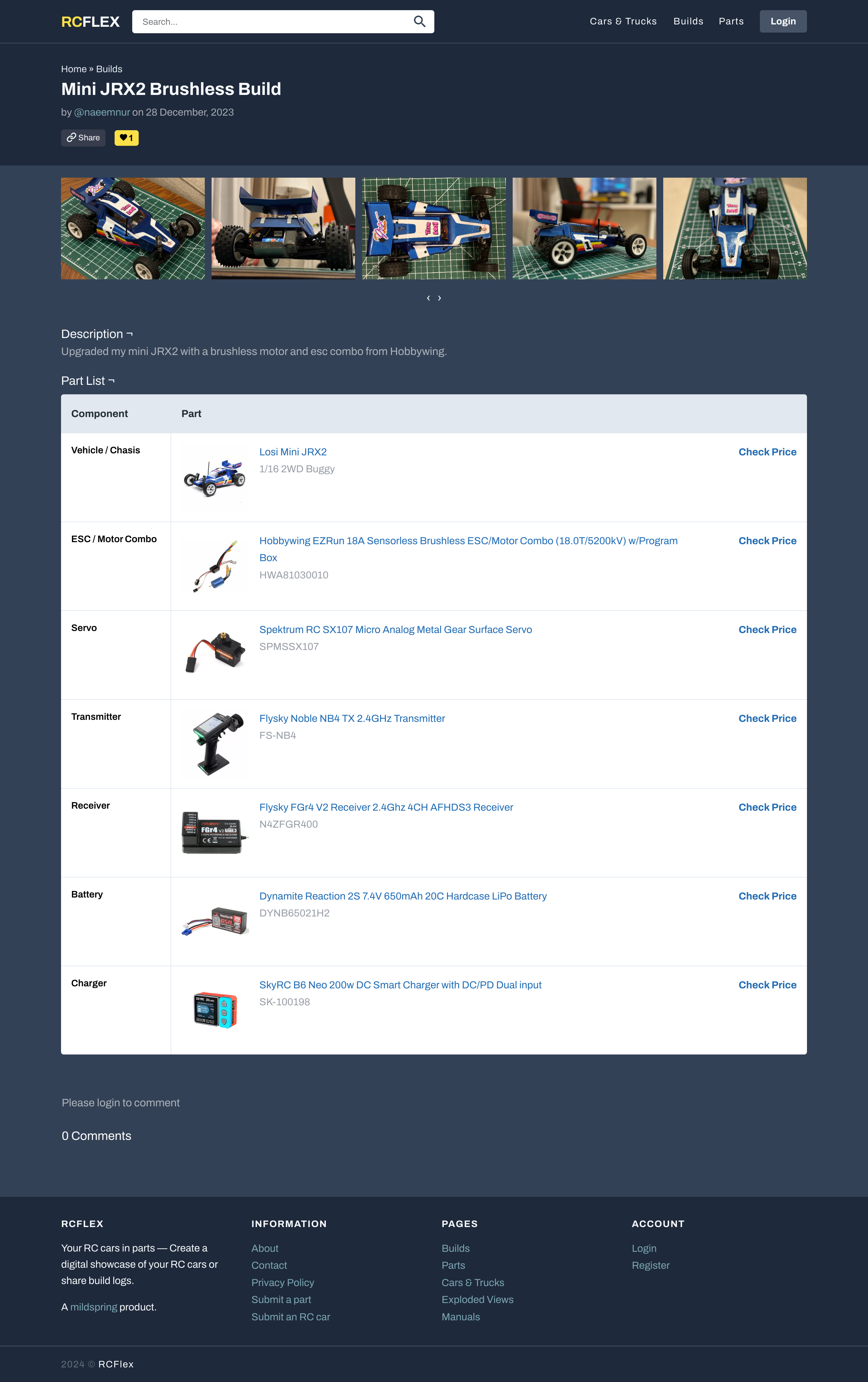 Media RCFLEX - Pcpartpicker cho xe RC 2