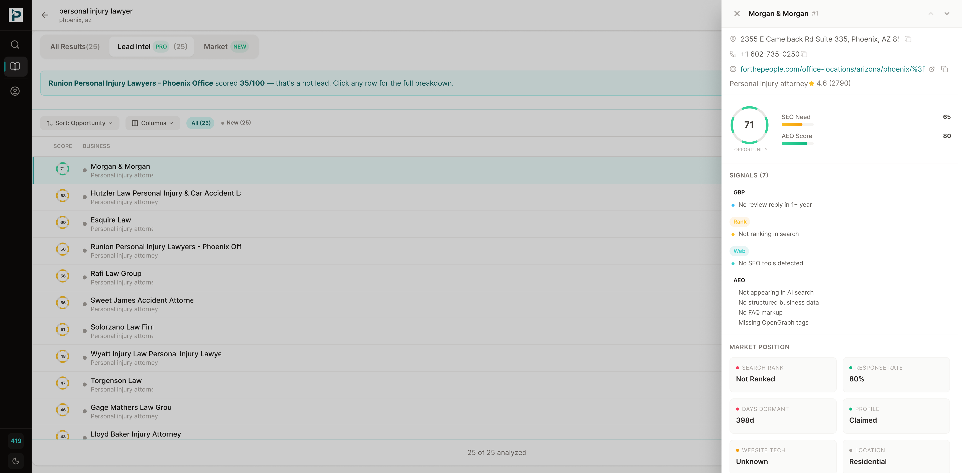 Packleads - Screenshot 3 showing product features and functionality