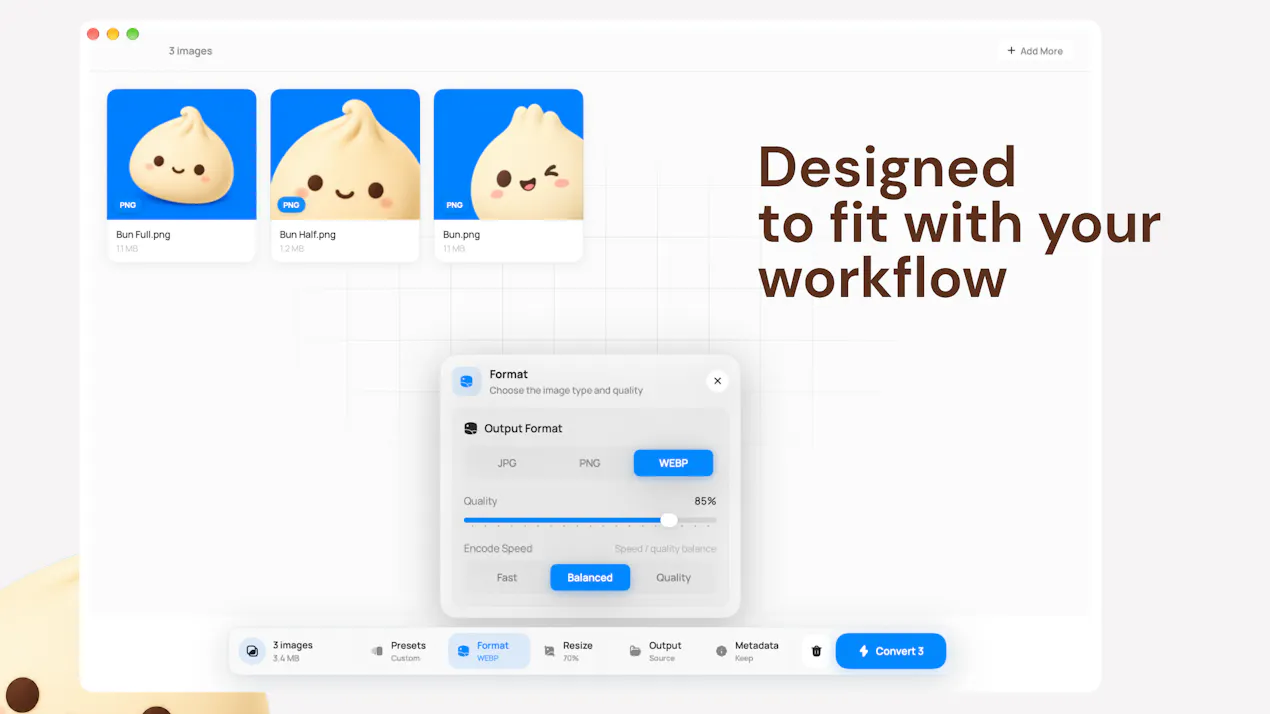 Bun - WebP Image Converter product