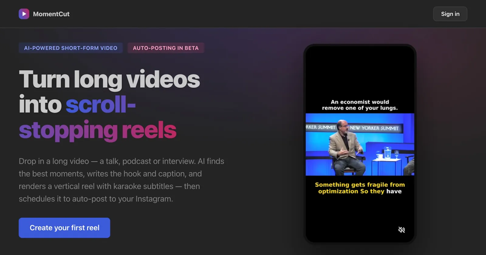 MomentCut screenshot 1