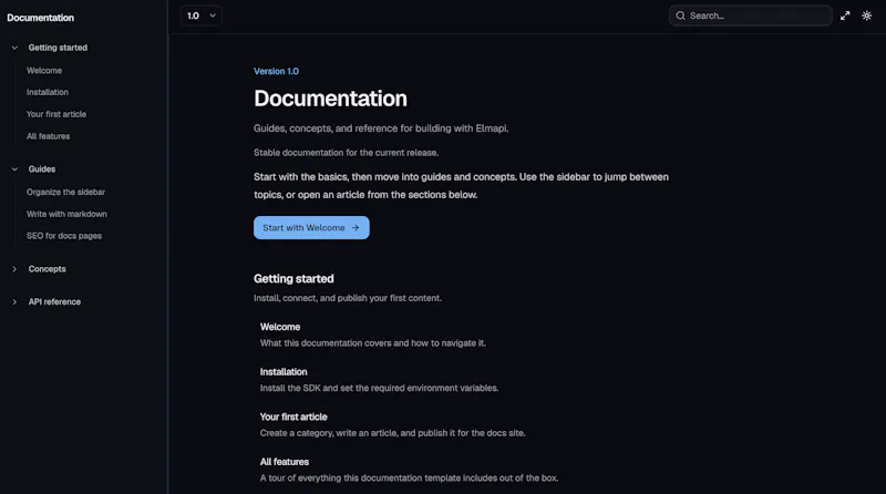 ElmapiCMS 4.0 screenshot 4