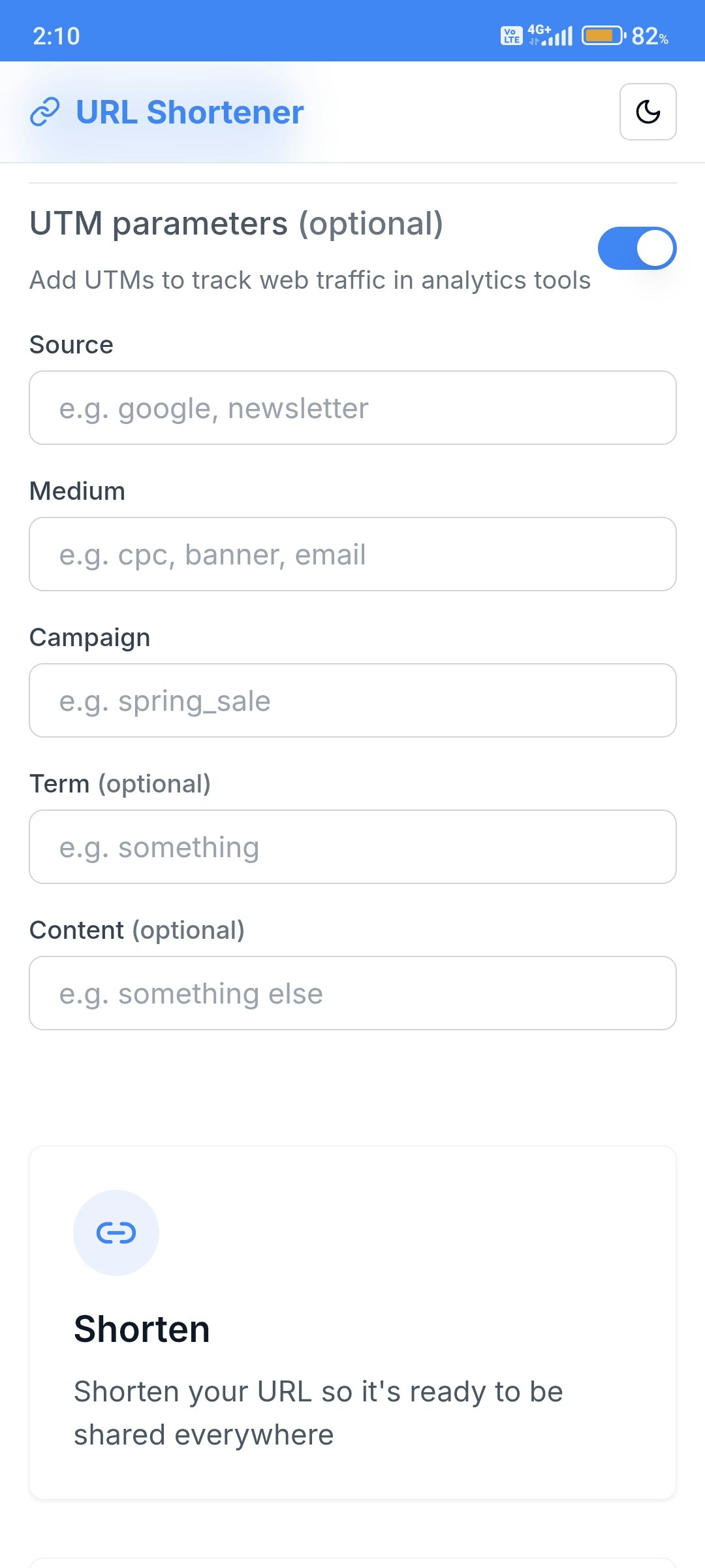 URL Shortener gallery image