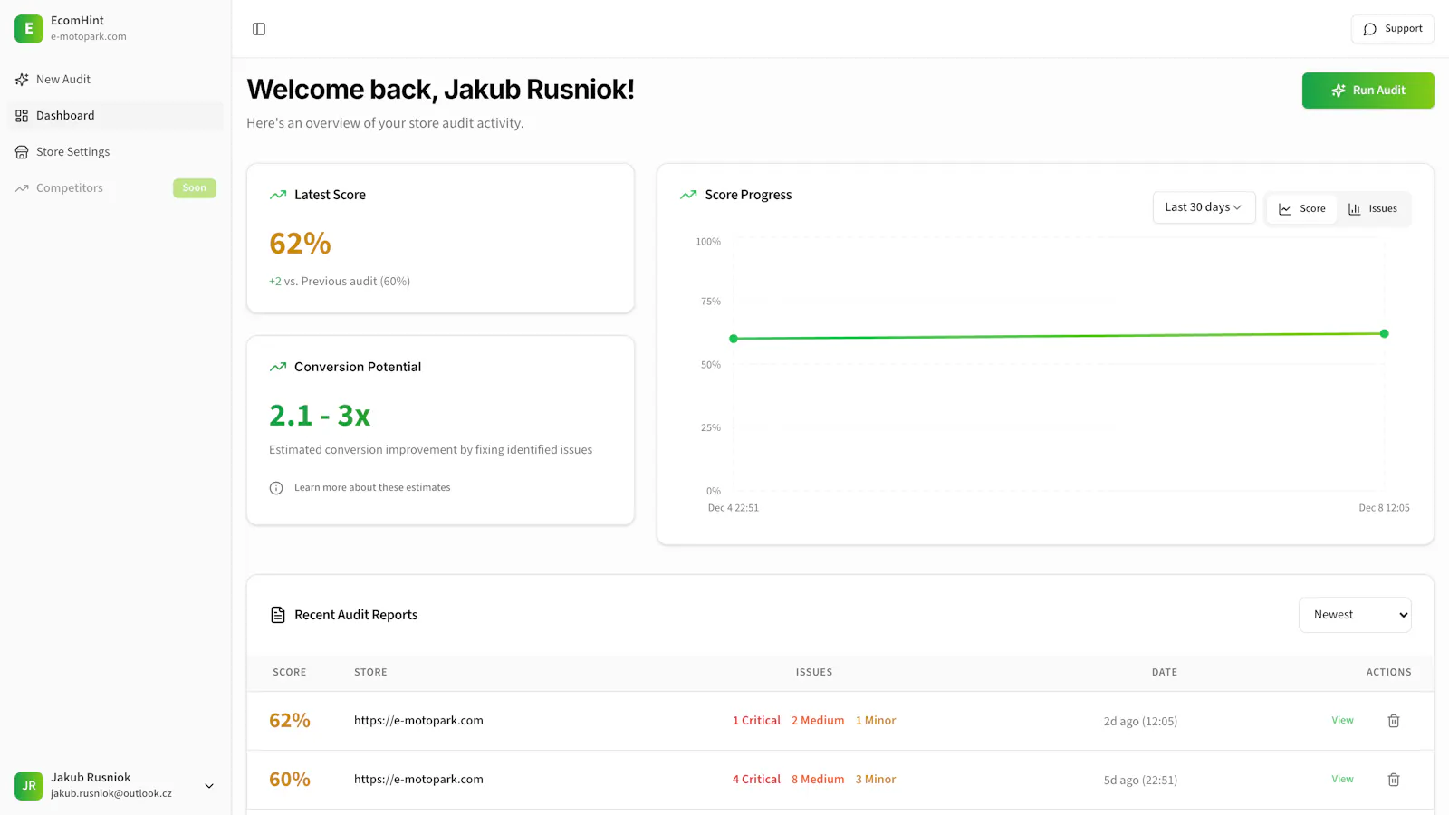 EcomHint screenshot 2