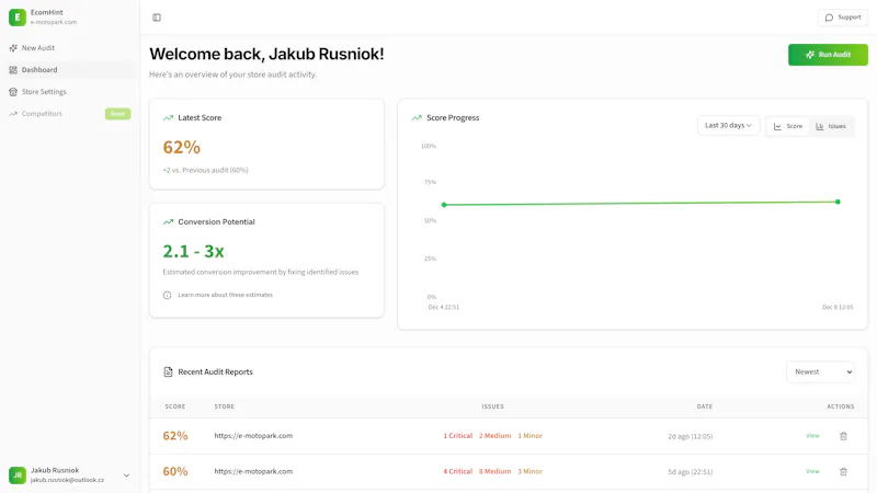 EcomHint screenshot 2