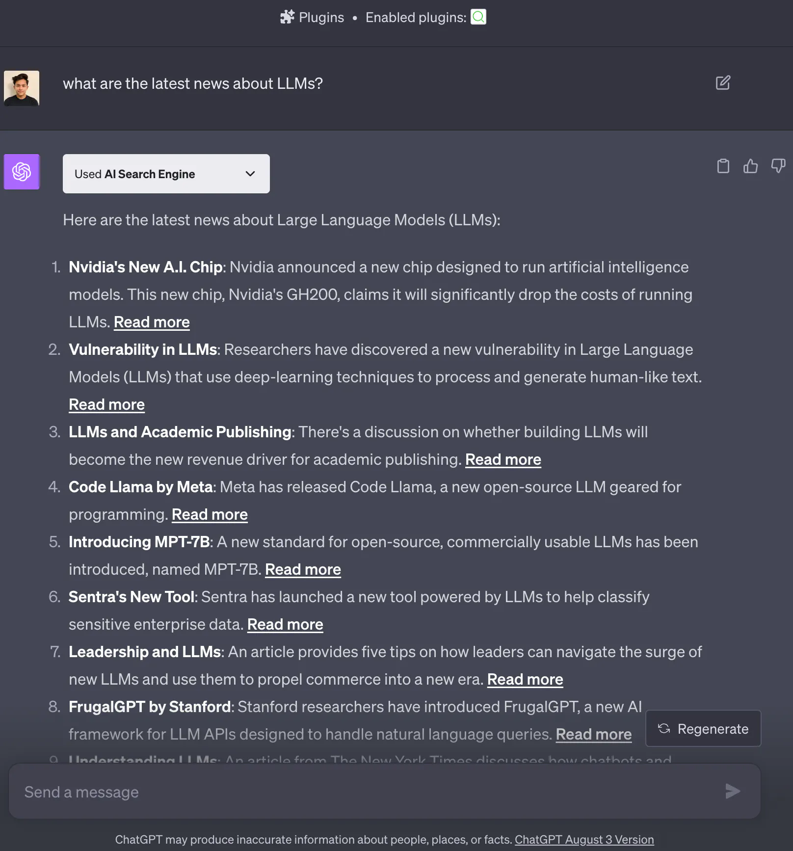 AI Search Engine ChatGPT Plugin gallery image