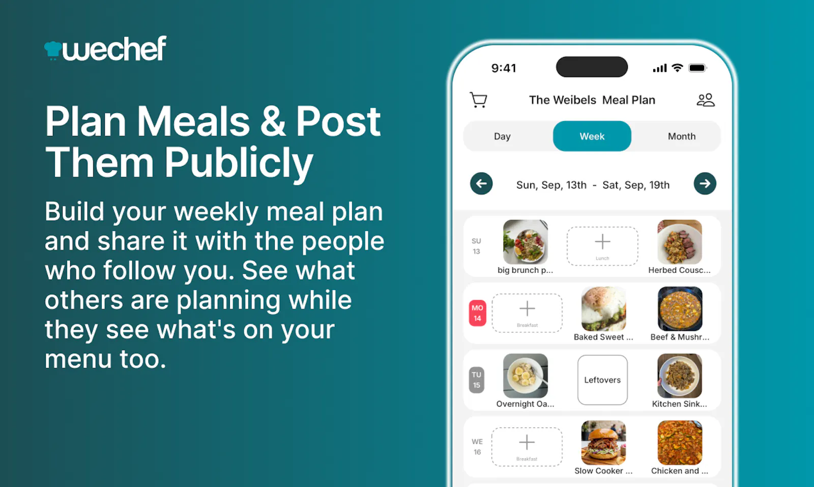 WeChef: Social Meal Planning screenshot 6