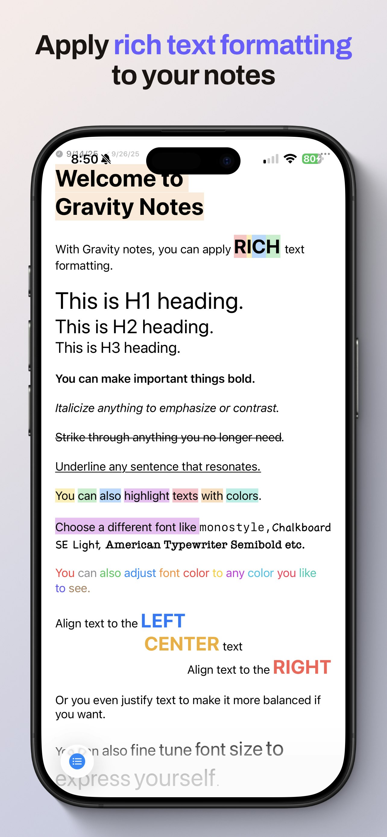 Gravity Notes gallery image