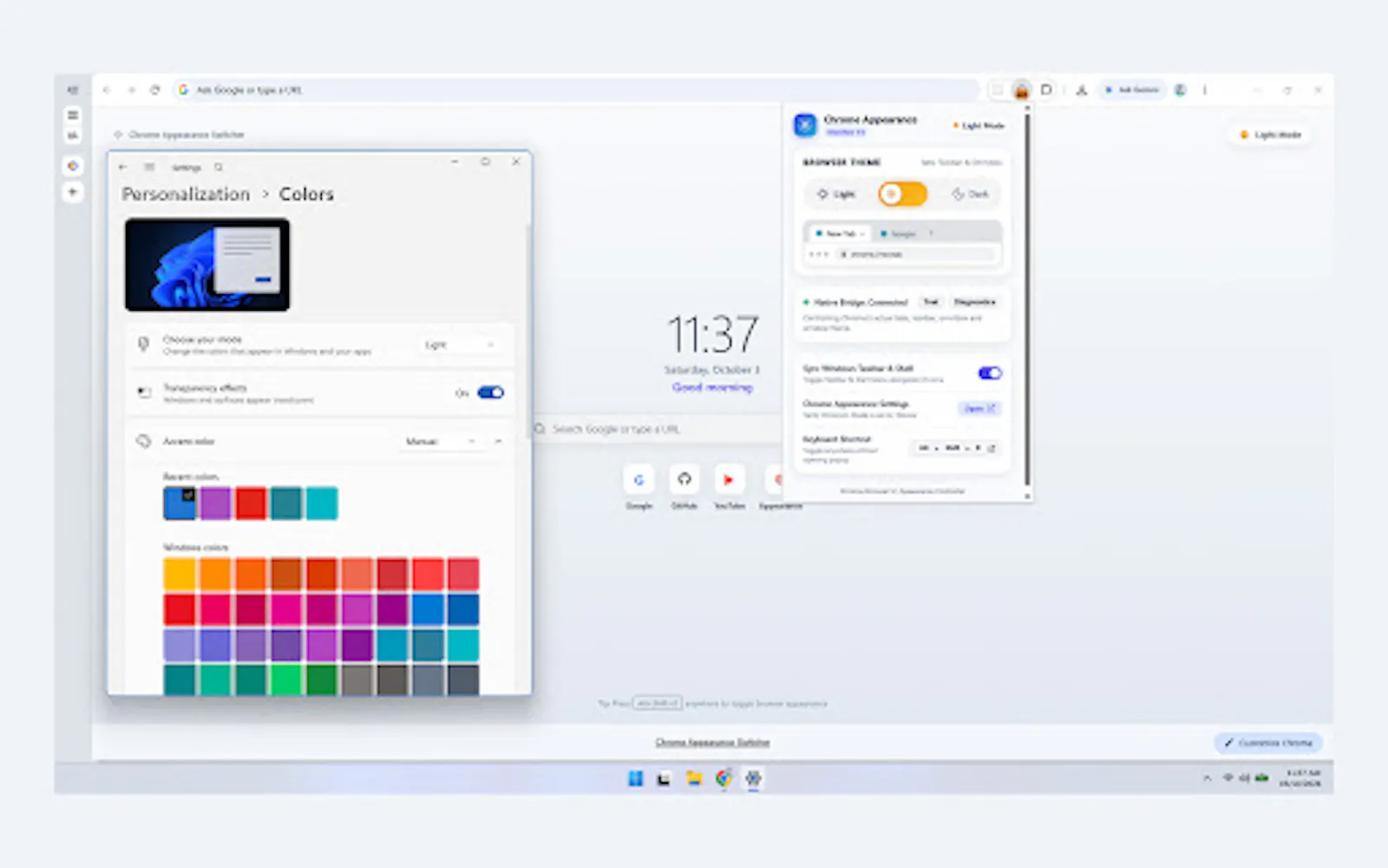 Chrome Appearance Switcher screenshot 3