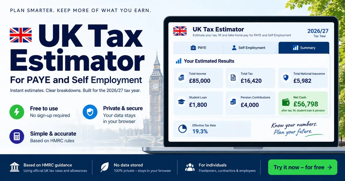 Dynamic UK Tax Calculator Pro screenshot