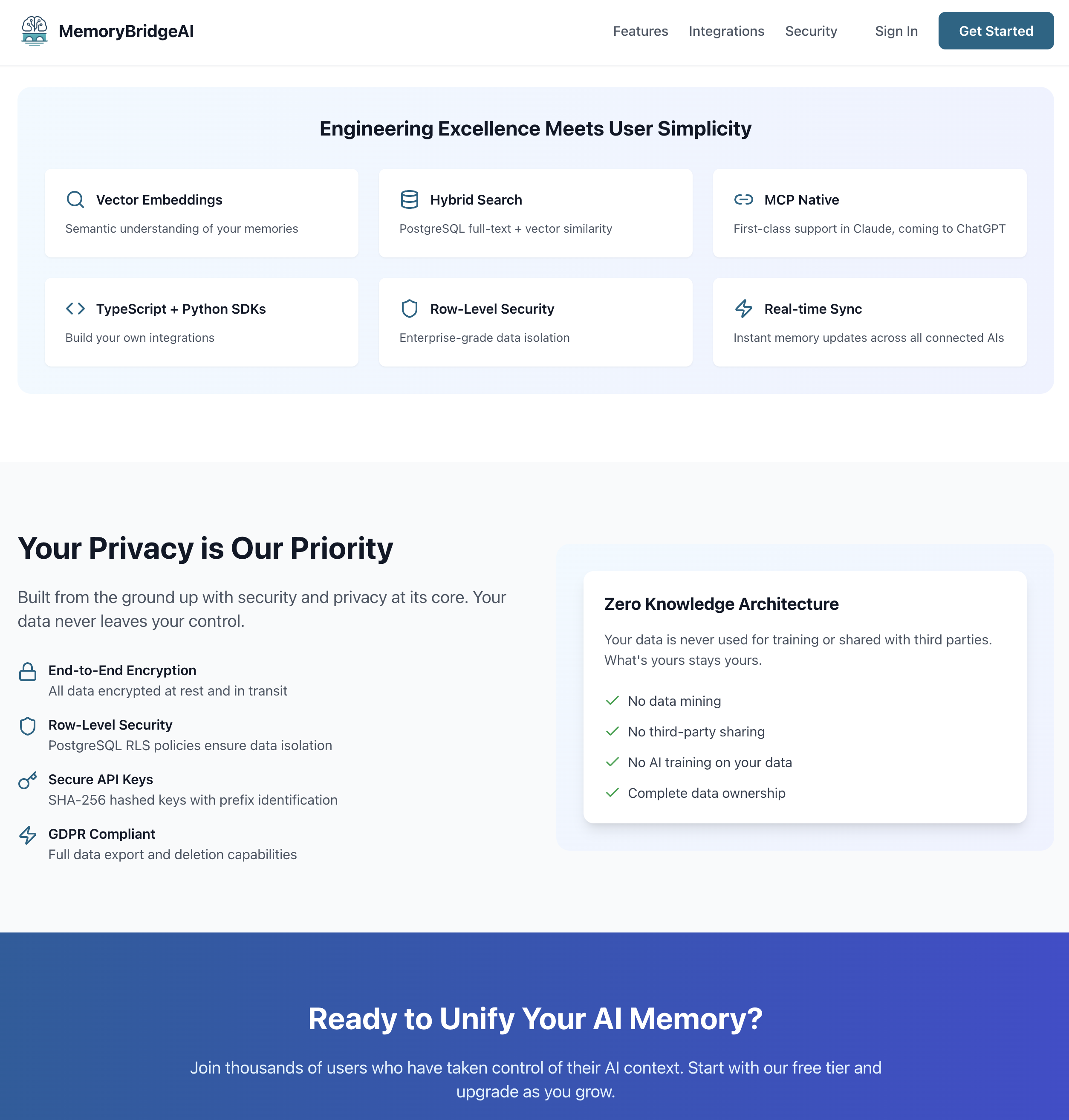Média MemoryBridgeai - Accès à la mémoire personnelle à tous les assistants et outils d'IA. 4