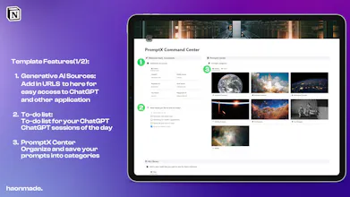 PromptX Command Center - Notion Template gallery image